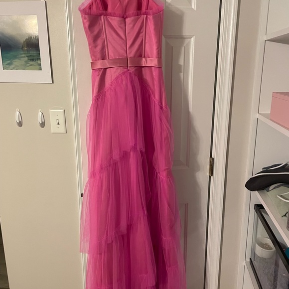 pink dress with layered ruffles - Picture 2 of 2